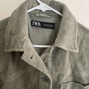 Zara oversized corduroy shacket
